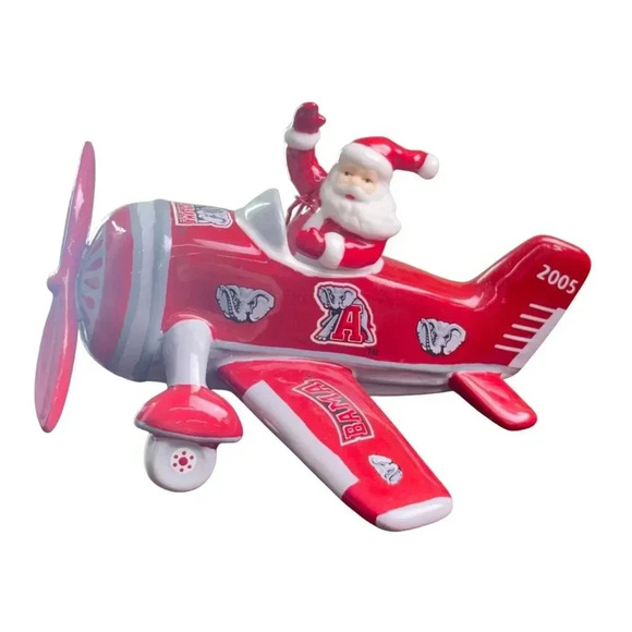 Danbury Mint Alabama Crimson Tide Santa Plan Ornament 2005 RARE University - Picture 4 of 9